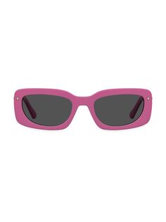 Прямоугольные солнцезащитные очки 53 мм Chiara Ferragni, розовый