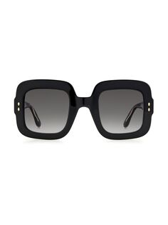 Квадратные солнцезащитные очки 49 мм Isabel Marant, черный