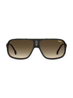 Крутые солнцезащитные очки-авиаторы 64 мм Carrera, черный