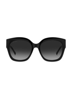 Квадратные солнцезащитные очки Leela 55 мм Jimmy Choo, черный