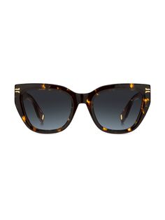 Солнцезащитные очки «кошачий глаз» 53 мм Marc Jacobs, коричневый