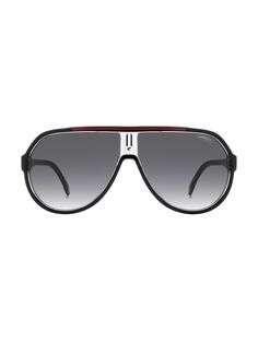 Пластиковые солнцезащитные очки-авиаторы 64 мм Carrera, черный