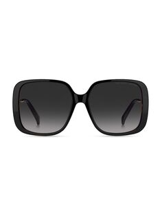 Квадратные солнцезащитные очки 57 мм Marc Jacobs, черный