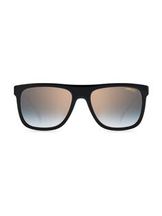 Квадратные солнцезащитные очки Carrera 55 мм Carrera, черный