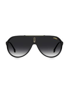 Горячие солнцезащитные очки-авиаторы 63 мм Carrera, черный