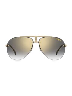 Солнцезащитные очки-авиаторы 62MM Carrera, серебряный