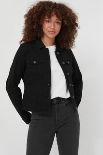 Vero Moda Классическая джинсовая куртка VERO MODA, черный