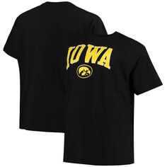 Мужская черная футболка с надписью Champion Iowa Hawkeyes Big &amp; Tall Arch