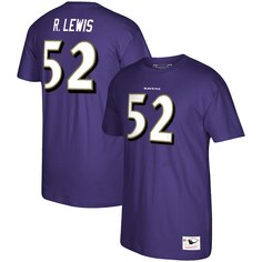Футболка с именем и номером Mitchell &amp; Ness Baltimore Ravens, фиолетовый