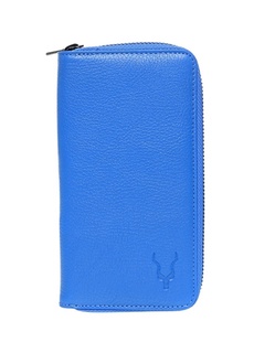Синий мужской кожаный кошелек Carrera