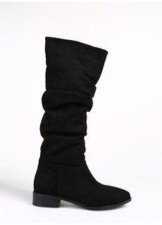 Замшевые черные женские ботинки F By Fabrika