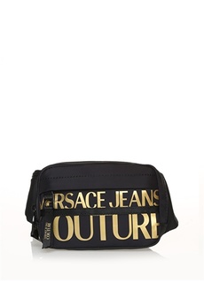 Черная мужская поясная сумка Versace Jeans Couture