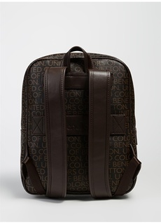 Кожаный коричневый мужской рюкзак United Colors of Benetton