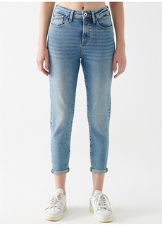 Темно-синие женские джинсовые брюки Mavi