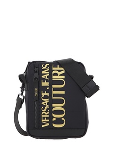 Черная мужская сумка-мессенджер Versace Jeans Couture