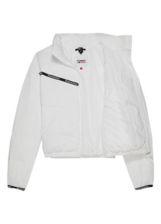 Белое женское пальто Tommy Jeans