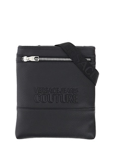 Черная мужская сумка-мессенджер Versace Jeans Couture