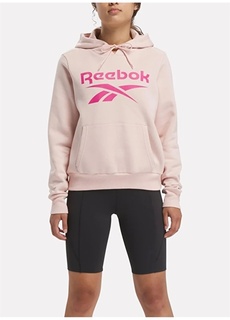 Светло-розовый женский свитшот с круглым воротником Reebok