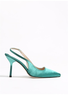 Зеленые женские туфли на каблуке Fabrika ФАБРИКА