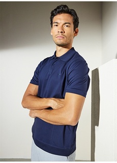 Темно-синяя мужская футболка-поло Brooks Brothers