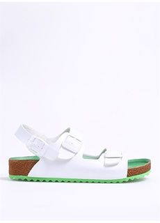 Бело-зеленые женские сандалии United Colors of Benetton