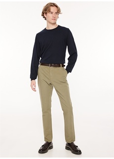 Мужские брюки чинос цвета хаки с нормальной талией и нормальными штанинами People By Fabrika