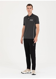 Черные мужские спортивные брюки узкого кроя с нормальной талией Pierre Cardin