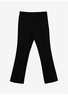 Черные женские брюки-клеш с высокой талией Sisley