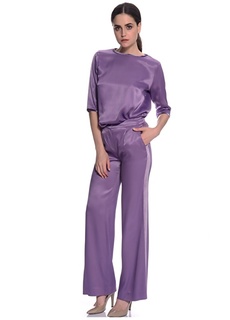 Фиолетовые женские брюки House Of Camellia