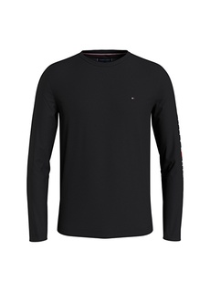 Черная мужская футболка из органического хлопка с круглым вырезом Tommy Hilfiger