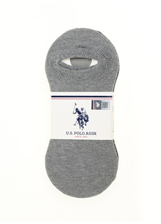 Серые меланжевые женские носки, 5 пар U.S. Polo Assn.