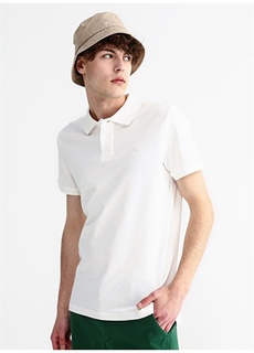 Однотонная белая мужская футболка-поло Aeropostale