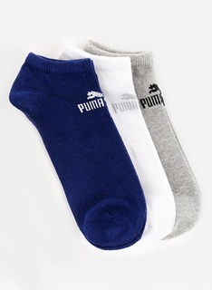 Разноцветные спортивные носки из трех предметов унисекс Puma