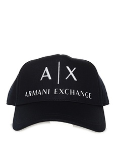 Темно-синяя - белая мужская кепка Armani Exchange