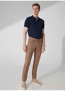 Мужские брюки из норки с нормальной талией и нормальными штанинами Pierre Cardin