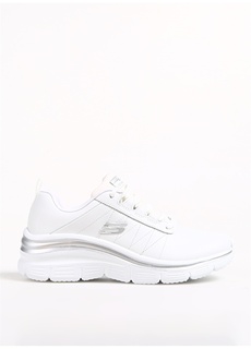 Бело-серебристые женские повседневные туфли Skechers