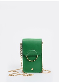 Зеленая женская сумка для телефона F By Fabrika