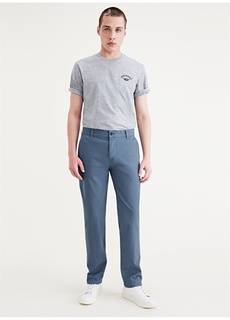 Синие мужские брюки Slim Leg с нормальной талией Dockers