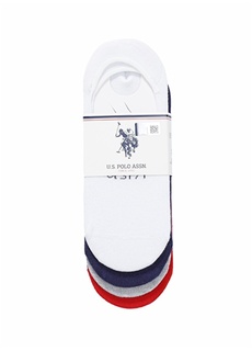 Белые женские носки, 4 пары U.S. Polo Assn.