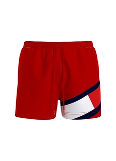 Красный мужской купальник с шортами и нормальной талией Tommy Hilfiger