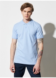 Синяя мужская футболка с воротником поло Wrangler