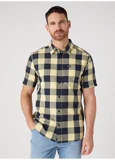 Зеленая мужская рубашка стандартного кроя Wrangler