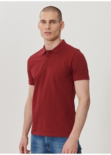 Бордово-красная мужская футболка-поло Wrangler