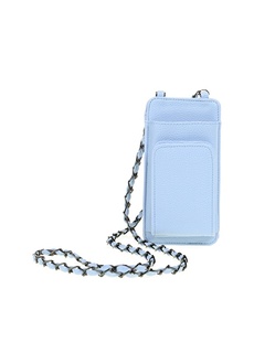 Женская синяя сумка для телефона на молнии Fabrika ФАБРИКА