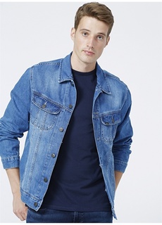 Бесцветная мужская джинсовая куртка Lee
