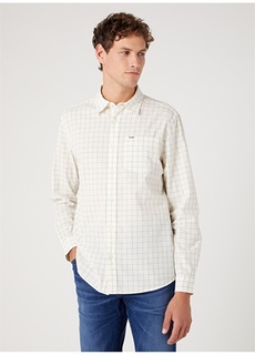 Кремовая мужская рубашка стандартного кроя Wrangler