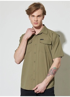 Мужская рубашка Regular Fit цвета хаки Wrangler