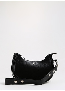 Черная женская сумка на плечо из лакированной кожи Fabrika ФАБРИКА