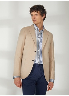 Коричневая мужская приталенная летняя куртка с длинными карманами AT.P.CO