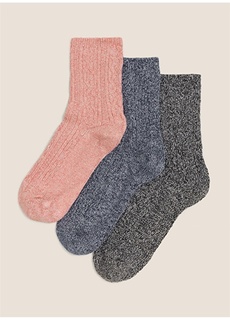 Розово-синие женские носки Marks &amp; Spencer